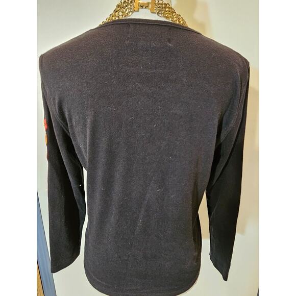 Designers Originals Studio Treat Womens Black Halloween Shirt Witch Moon PM - Picture 4 of 4